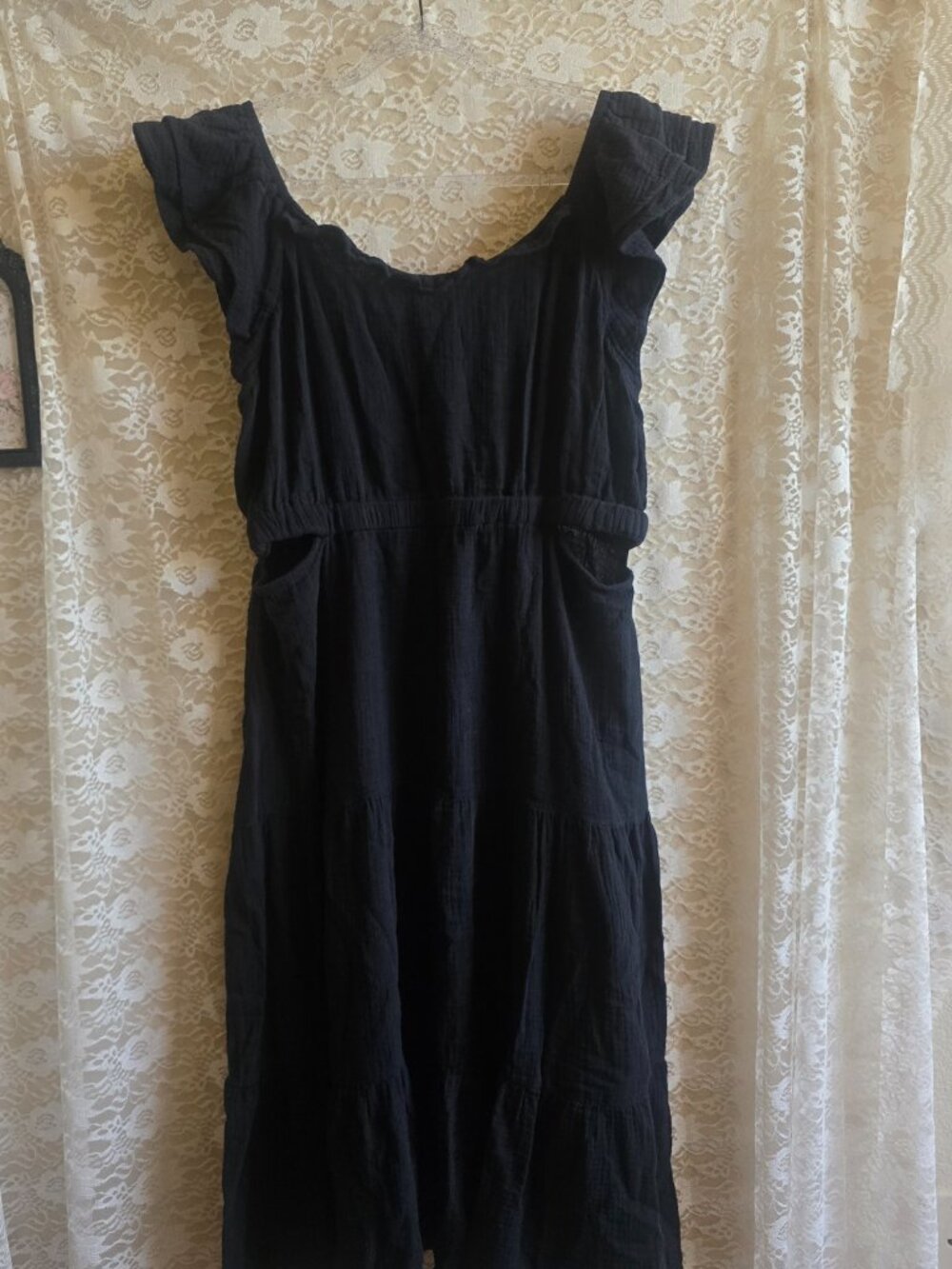 Black Beach Lunch Lounge Cutout Maxi - summer dresses - black maxi - boho